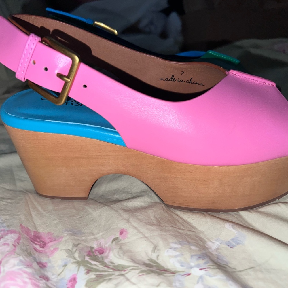 Charlotte Stone Colorful Platform Sandals - Picture 3 of 4